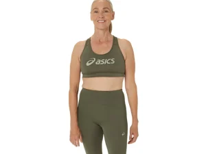 Kleding | Hardlopen>ASICS CORE LOGO BRA Mantle Green/Olive Grey