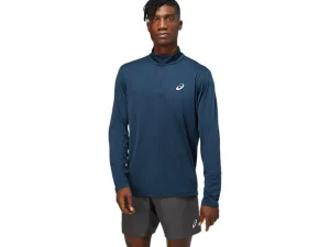 Kleding | Hardlopen>ASICS CORE LS 1/2 ZIP TOP French Blue