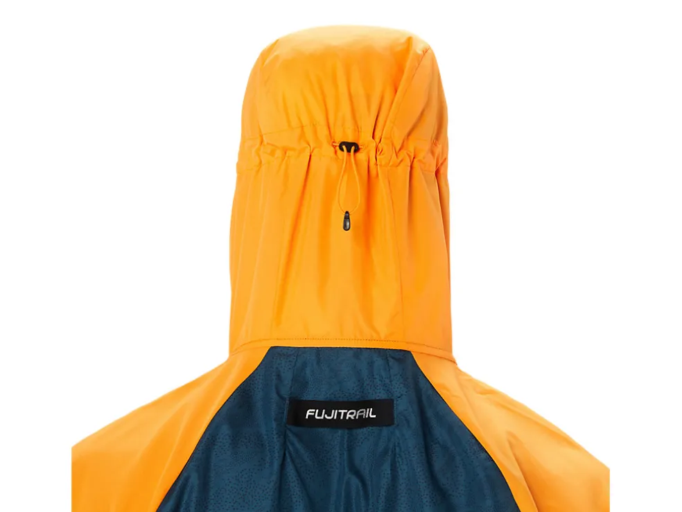 Trail running | Kleding>ASICS FUJITRAIL PACKABLE JACKET Fellow Yellow/Magnetic Blue
