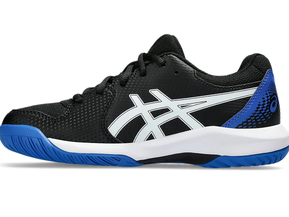 Tennisschoenen | Tennis>ASICS GEL-DEDICATE 8 GS Black/Tuna Blue