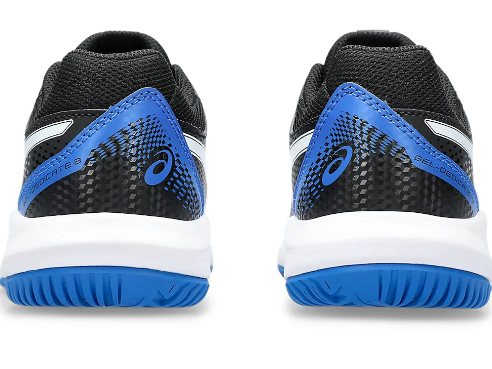 Tennisschoenen | Tennis>ASICS GEL-DEDICATE 8 GS Black/Tuna Blue