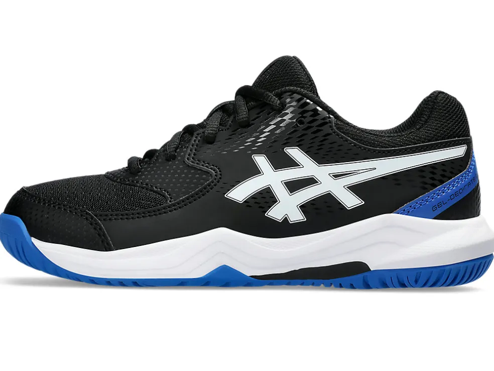 Tennisschoenen | Tennis>ASICS GEL-DEDICATE 8 GS Black/Tuna Blue