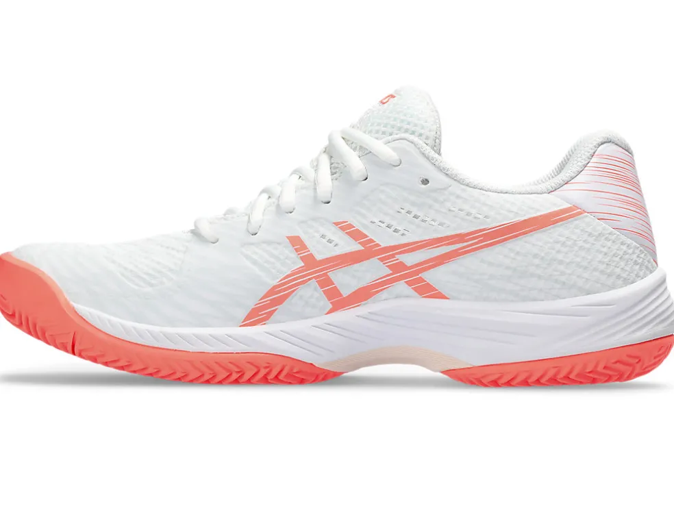Tennisschoenen | Tennis>ASICS GEL-GAME 9 CLAY/OC White/Sun Coral