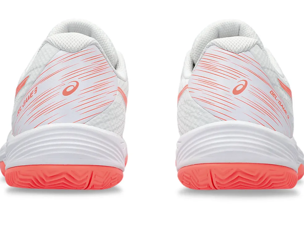 Tennisschoenen | Tennis>ASICS GEL-GAME 9 CLAY/OC White/Sun Coral