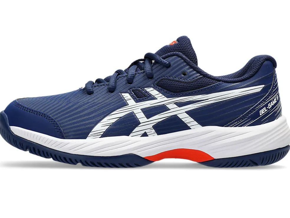 Tennisschoenen | Tennis>ASICS GEL-GAME 9 GS Blue Expanse/White