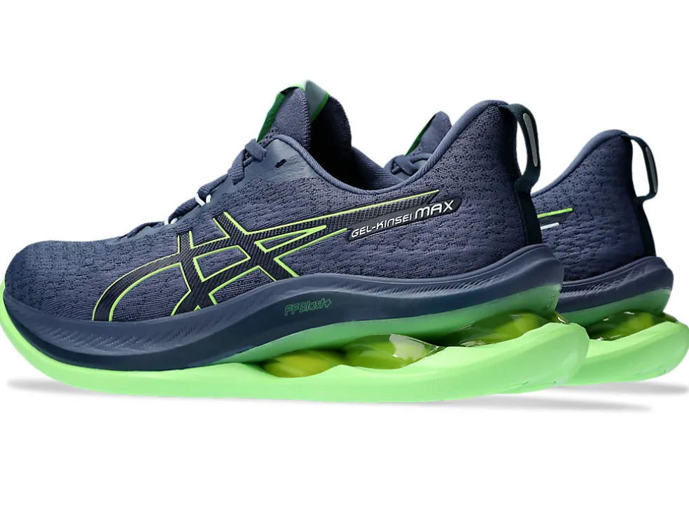 Run faster | Hardloopschoenen>ASICS GEL-KINSEI MAX Thunder Blue/Electric Lime