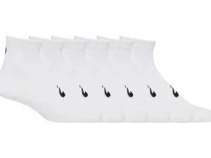 Hardlopen | Sokken>ASICS 6PPK QUARTER SOCK Brilliant White