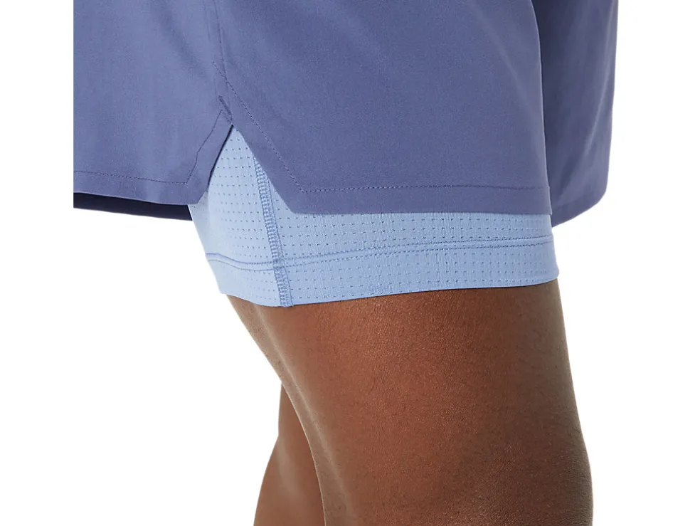 Kleding | Shorts>ASICS ROAD 2-N-1 7IN SHORT Thunder Blue/Denim Blue