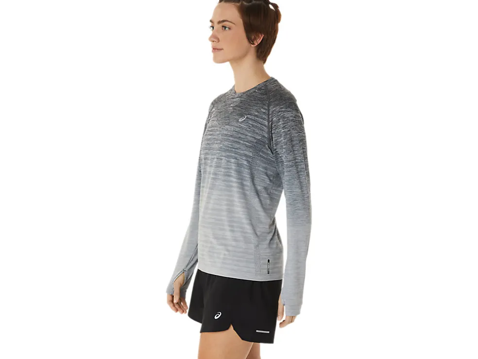Kleding | Hardlopen>ASICS SEAMLESS LS TOP Carrier Grey/Glacier Grey