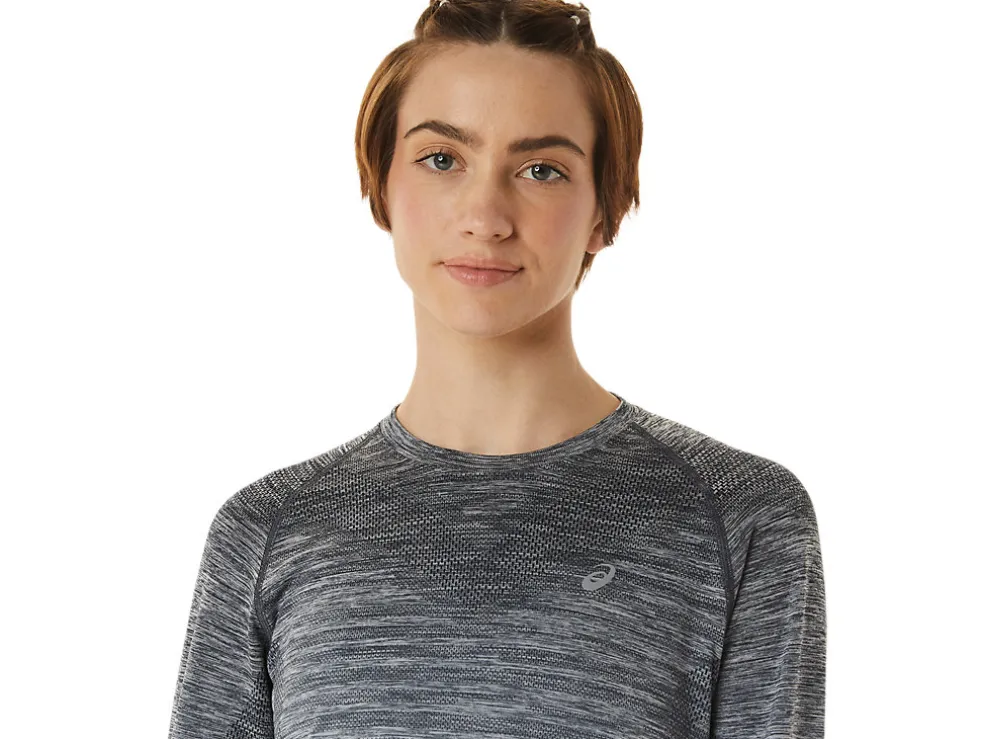 Kleding | Hardlopen>ASICS SEAMLESS LS TOP Carrier Grey/Glacier Grey